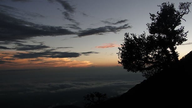 View from Triund after sunset